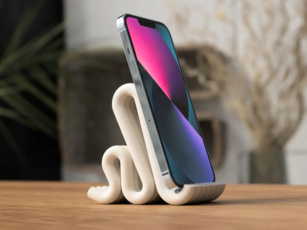 Phone Holder - Modern Lines - You Pick The Color!