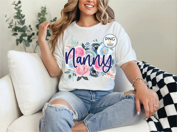 DTF Full Color Transfer - Floral Names (You Pick)