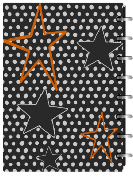 Notebook - Spooky Season Striped Ghost