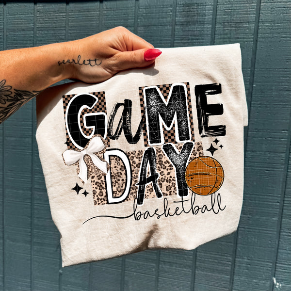 DTF Full Color Transfer - Game Day Leopard Sports (YOU PICK THE SPORT)