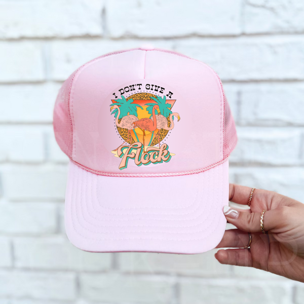 I Don't Give A Flock - POCKET/HAT SIZE DTF Full Color Transfer