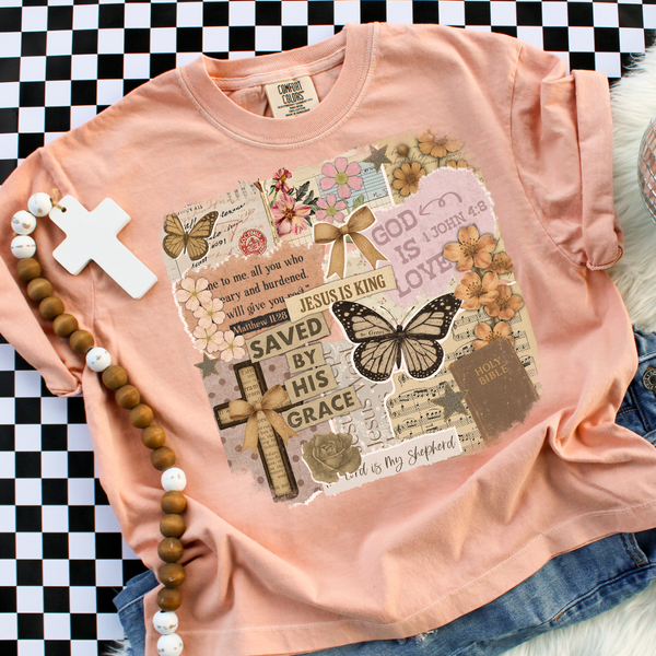 DTF Full Color TShirt Transfer - Jesus Is Kind Collage
