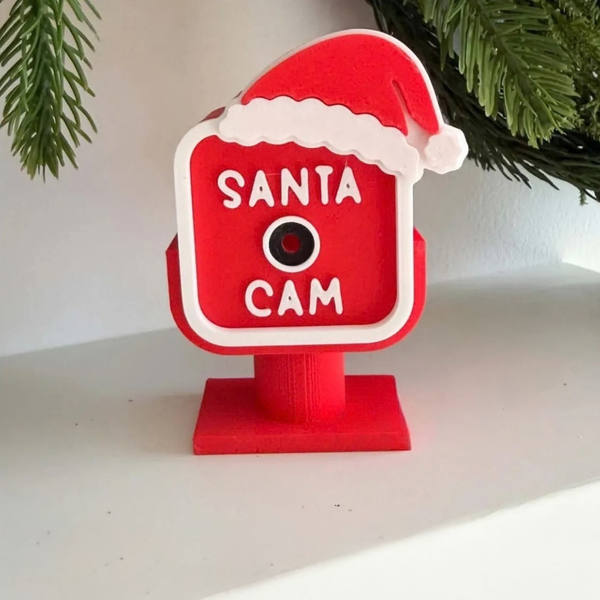 3D Printed Christmas Cam - Elf or Santa - You Pick!