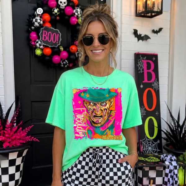 DTF Full Color Tshirt Transfer - Fred - Clean or Distressed
