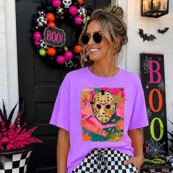 DTF Full Color Tshirt Transfer - J White Mask - Clean or Distressed