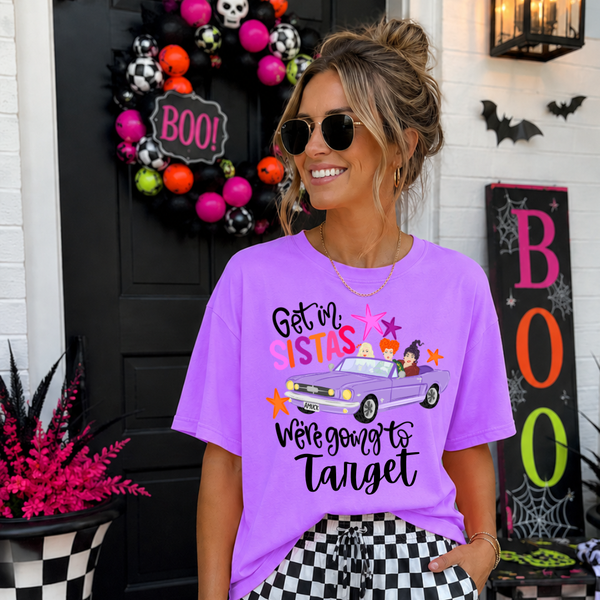 DTF Full Color Tshirt Transfer - Get In Sistas We're Going - YOU PICK!
