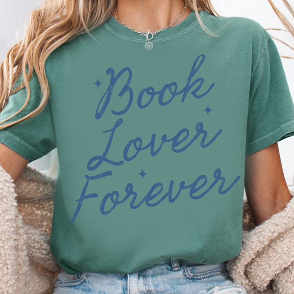 DTF Full Color Transfer - Book Lover Forever - You Pick The Color!
