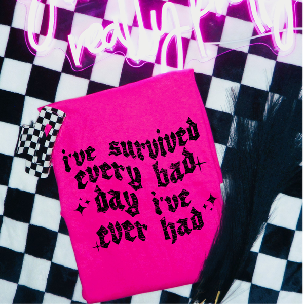DTF Full Color Transfer - I've Survived (Black or White Ink)