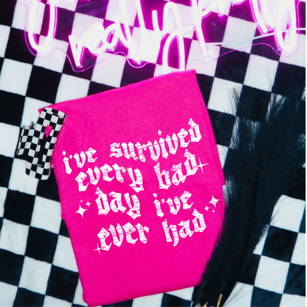 DTF Full Color Transfer - I've Survived (Black or White Ink)