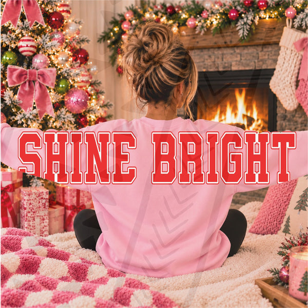 DTF Full Color Transfer - Shine Bright - OVERSIZED BACK (Full Front, Full Back, or Both Full Front & Back Options)