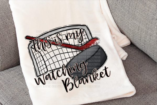 Hockey Watching - 1 Sublimation Print Only! Blanket Sublimation Transfer