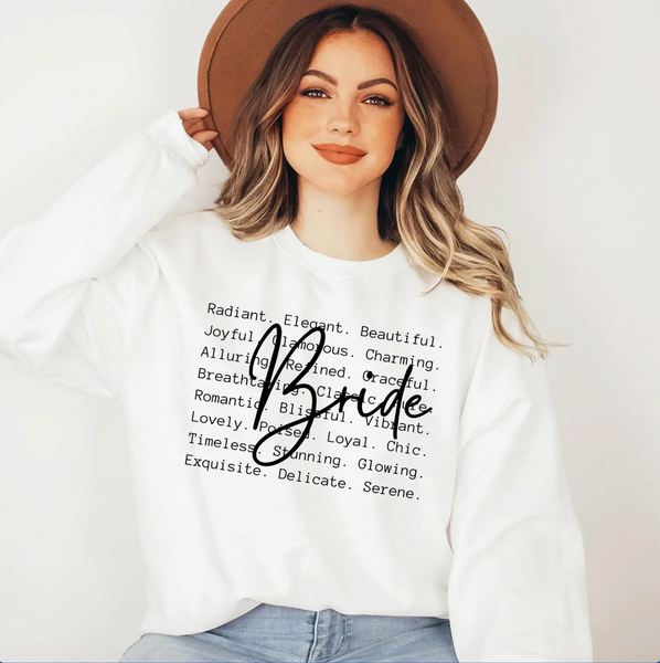 DTF Full Color TShirt Transfer - Bridal Party - (Black or White)