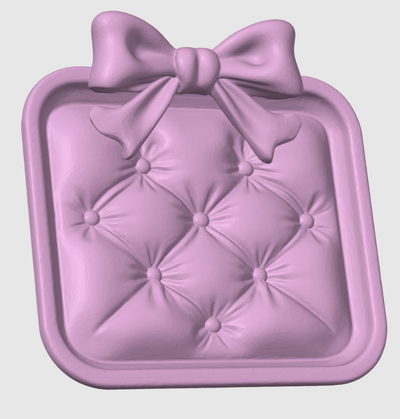 Trinket Tray - Quilted With Bow - You Pick The Color!