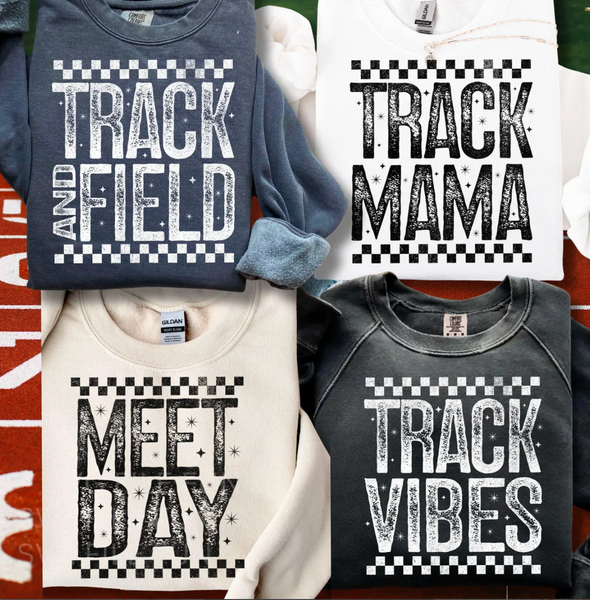 DTF Full Color TShirt Transfer - Track Bundle (YOU CHOOSE ONE or ALL!)