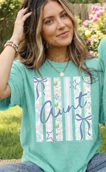 DTF Full Color Transfer - Pastel Stripes Names - YOU PICK!