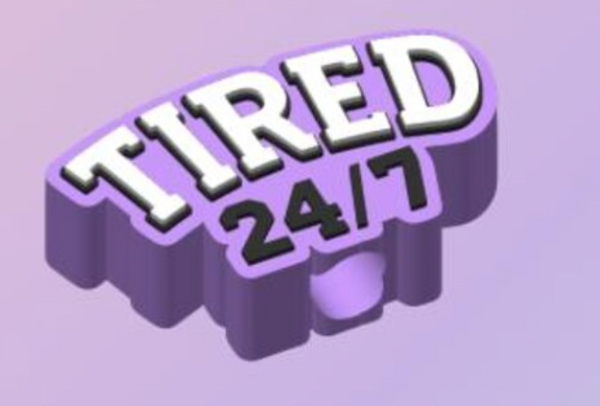 Straw Topper - Tired 24/7