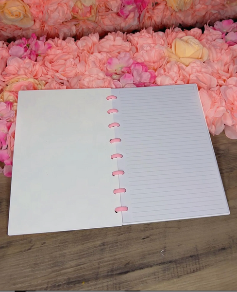 Notebook - Pink Check Pink Bow