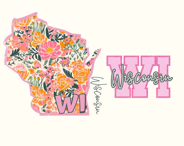 DTF Full Color TShirt Transfer - Floral State