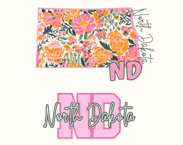 DTF Full Color TShirt Transfer - Floral State