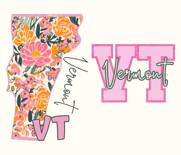 DTF Full Color TShirt Transfer - Floral State