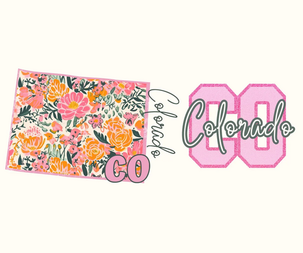 DTF Full Color TShirt Transfer - Floral State