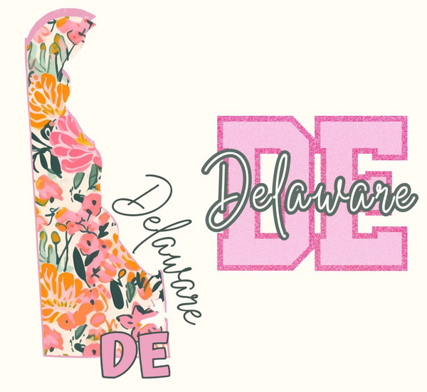 DTF Full Color TShirt Transfer - Floral State