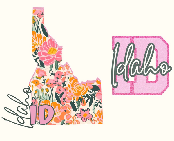 DTF Full Color TShirt Transfer - Floral State