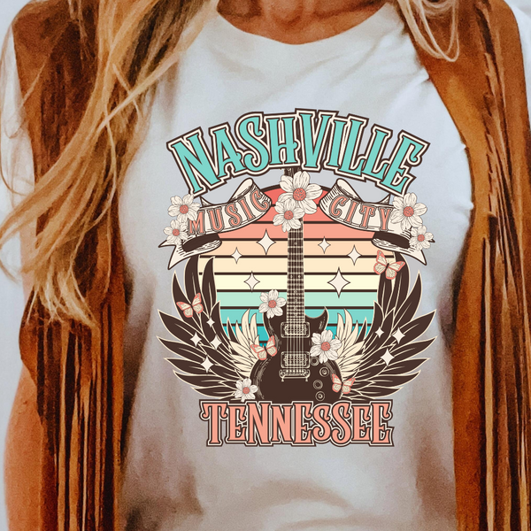 DTF Full Color Transfer - Nash Guitar