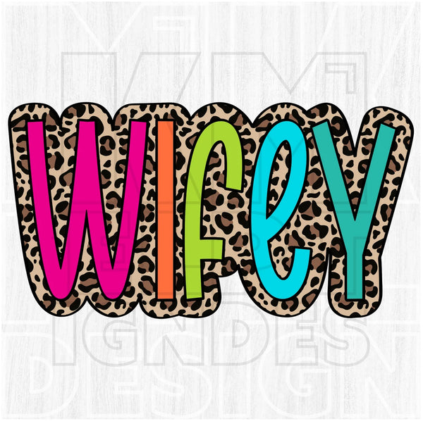 DTF Full Color TShirt Transfer - Leopard Neon Names - YOU CHOOSE!