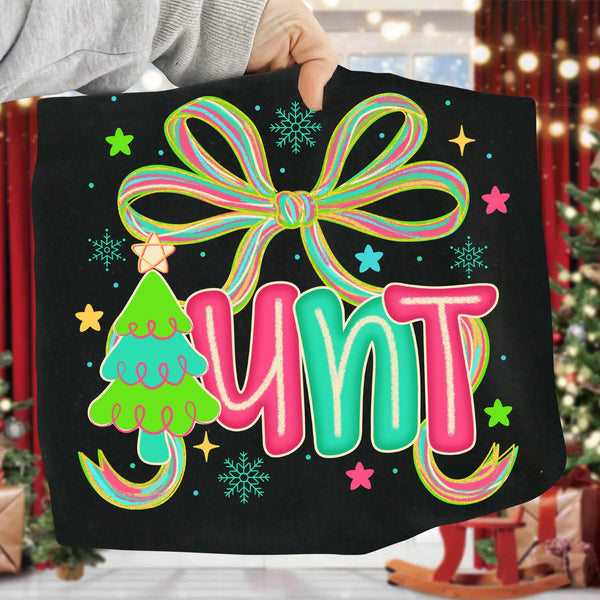 DTF Full Color Transfer - Neon Christmas Names