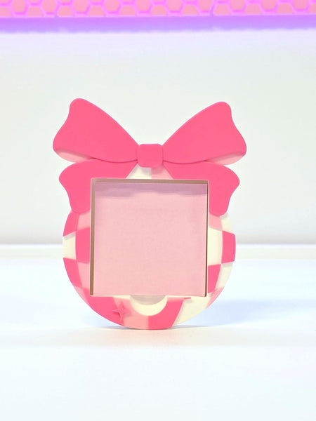 Sticky Note Holder - Pink Ribbon Disco Ball