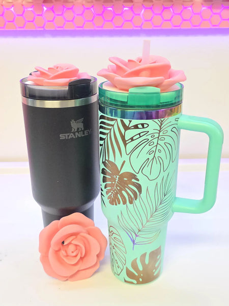 Tumbler Topper - Rose (30oz or 40oz)