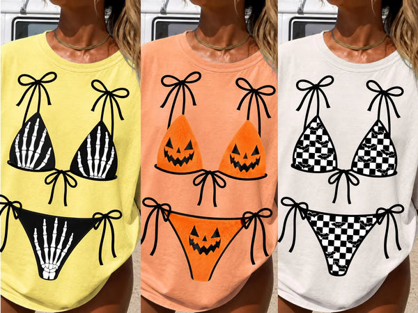 DTF Full Color TShirt Transfer - Halloween Bikinis - You Pick!