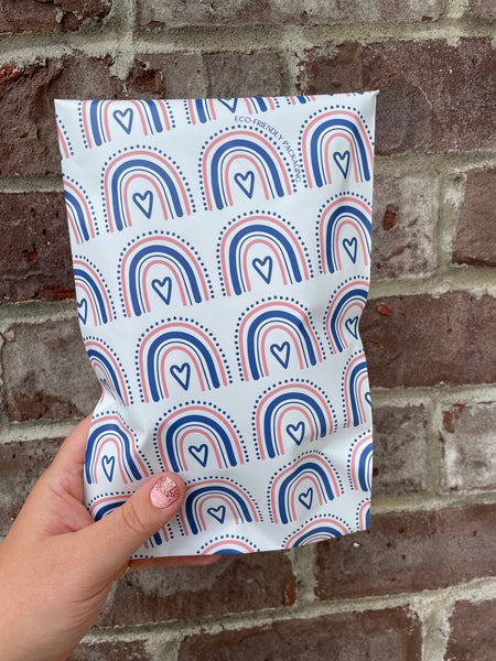 6x9" Poly Mailer - Love Rainbows