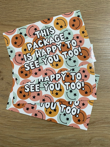 Happy Package Thank You Cards Insert Cards