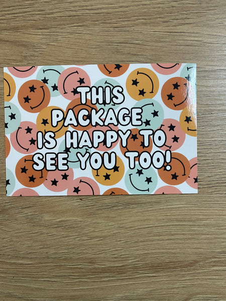 Happy Package Thank You Cards Insert Cards