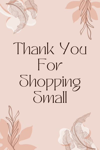 Thank You Beige Floral Insert Cards