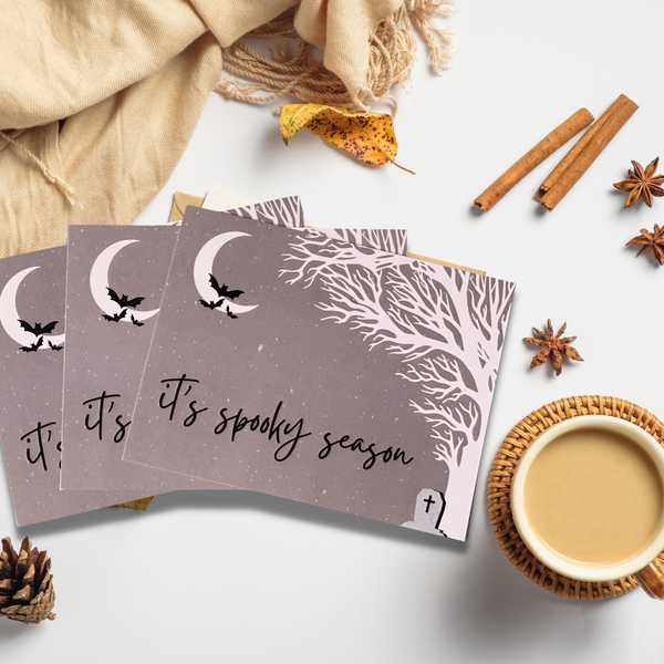 Spooky Season Halloween Thank You Cards Insert Cards